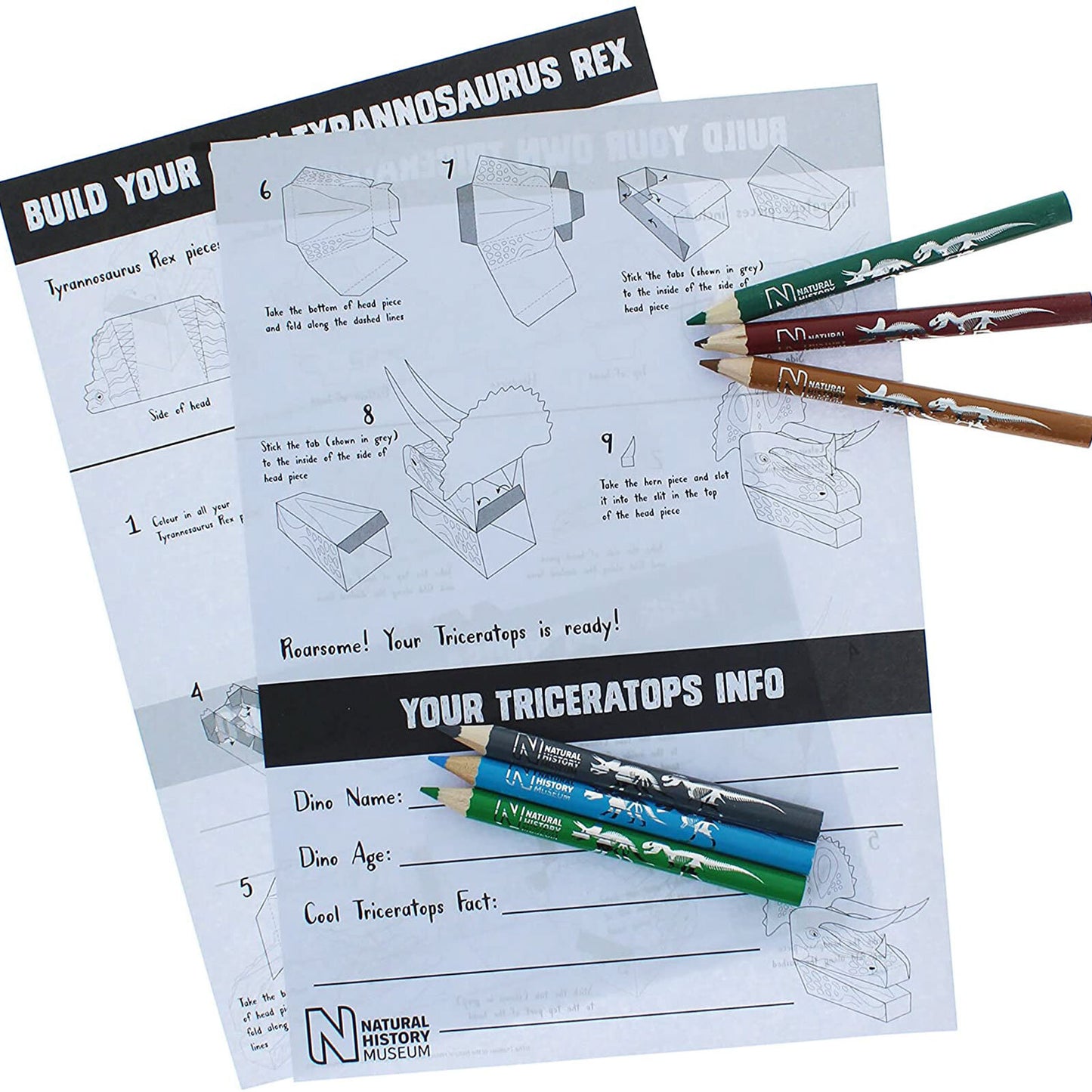 National History Museum Make & Colour Your Own Dinosaur