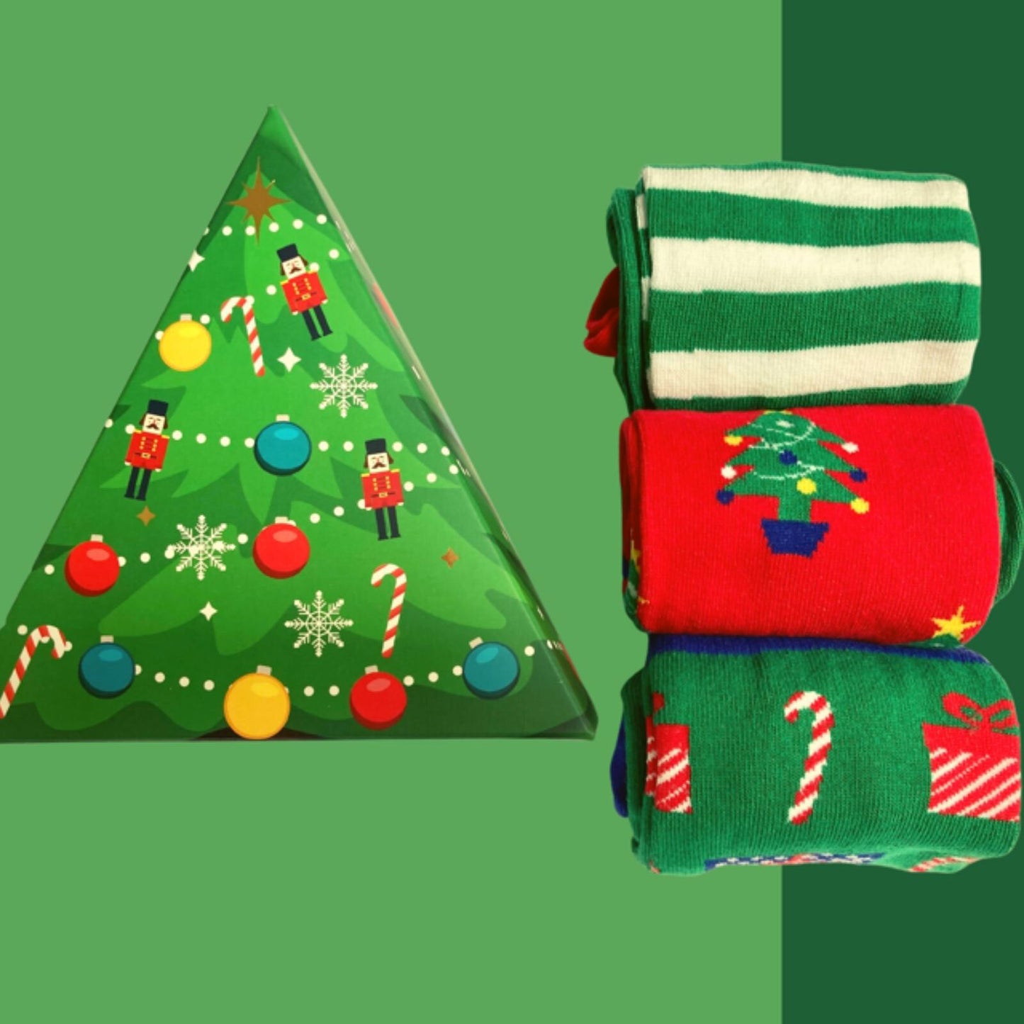 Boxt Socks Unisex 3pk Xmas Tree