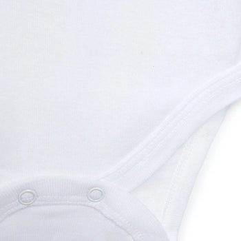 HelloBaby Basic Rib Rope Strap Baby Bodysuit 5 pcs - White