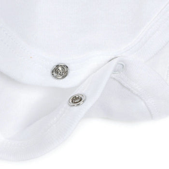 HelloBaby Basic Rib Rope Strap Baby Bodysuit 5 pcs - White