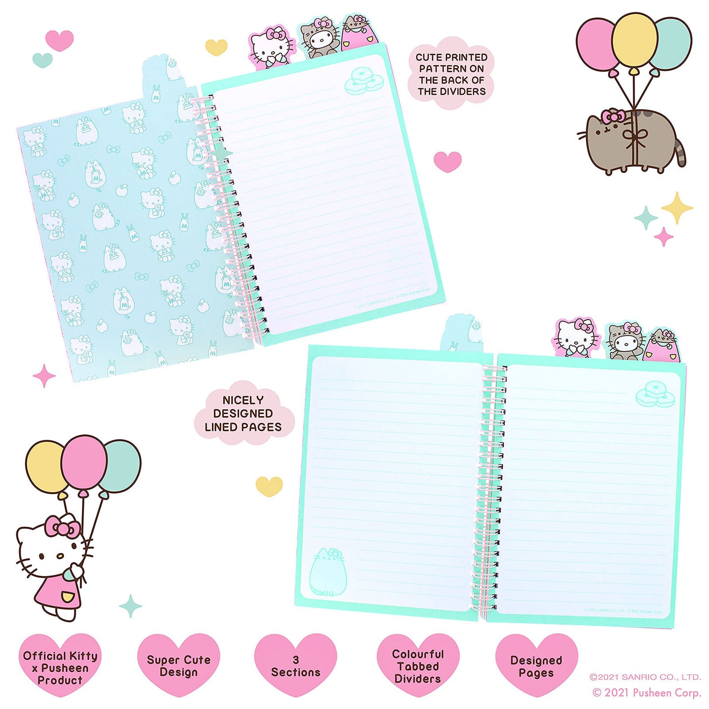 Hello Kitty x Pusheen A5 Project Book