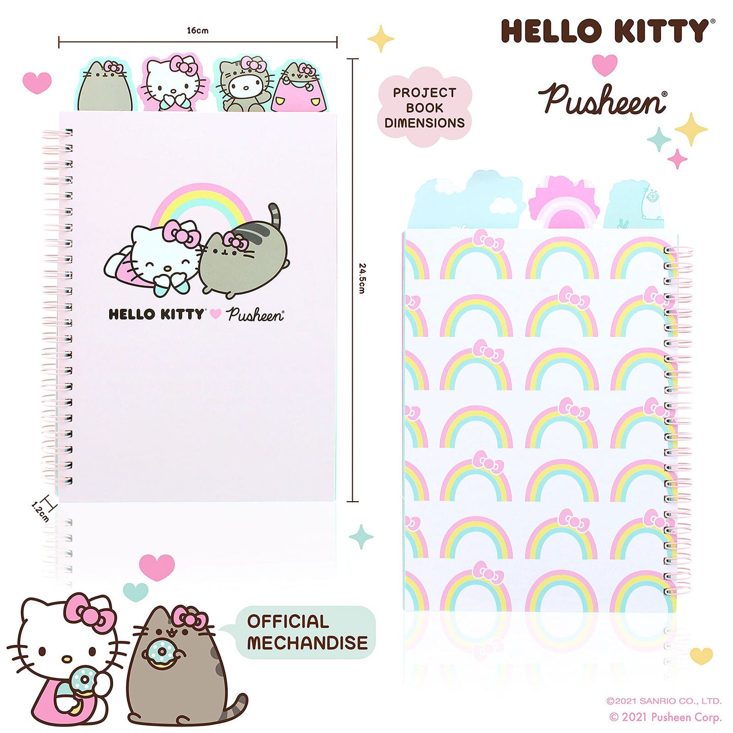 Hello Kitty x Pusheen A5 Project Book