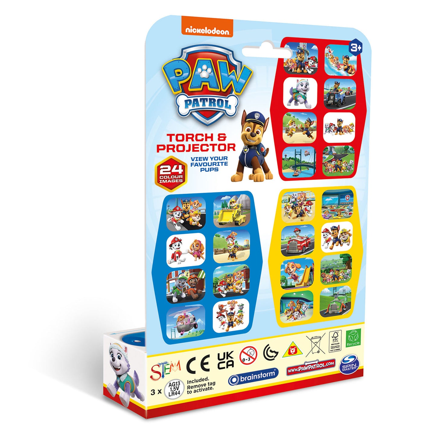 Nickelodeon Paw Patrol Torch Light and Projector with 3 Discs, 24 images