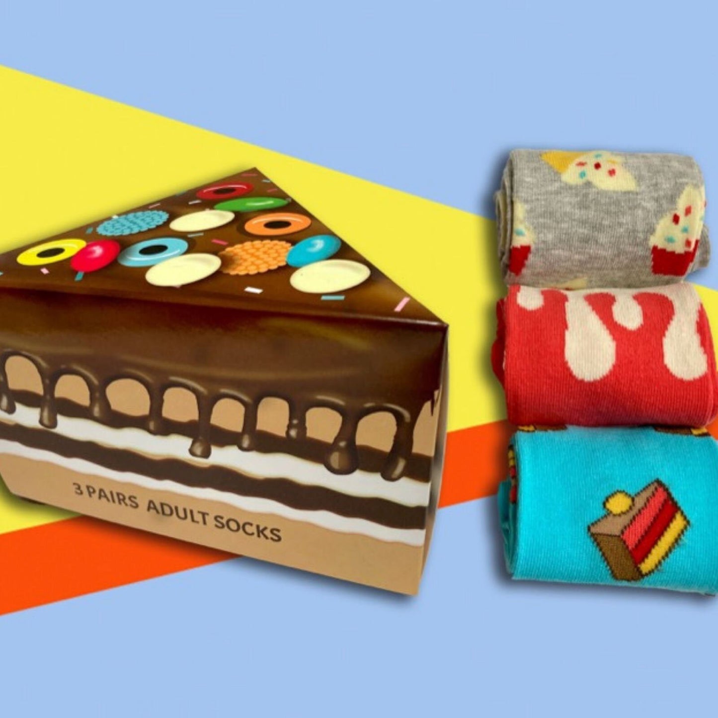 Boxt Socks Unisex 3pk Cake