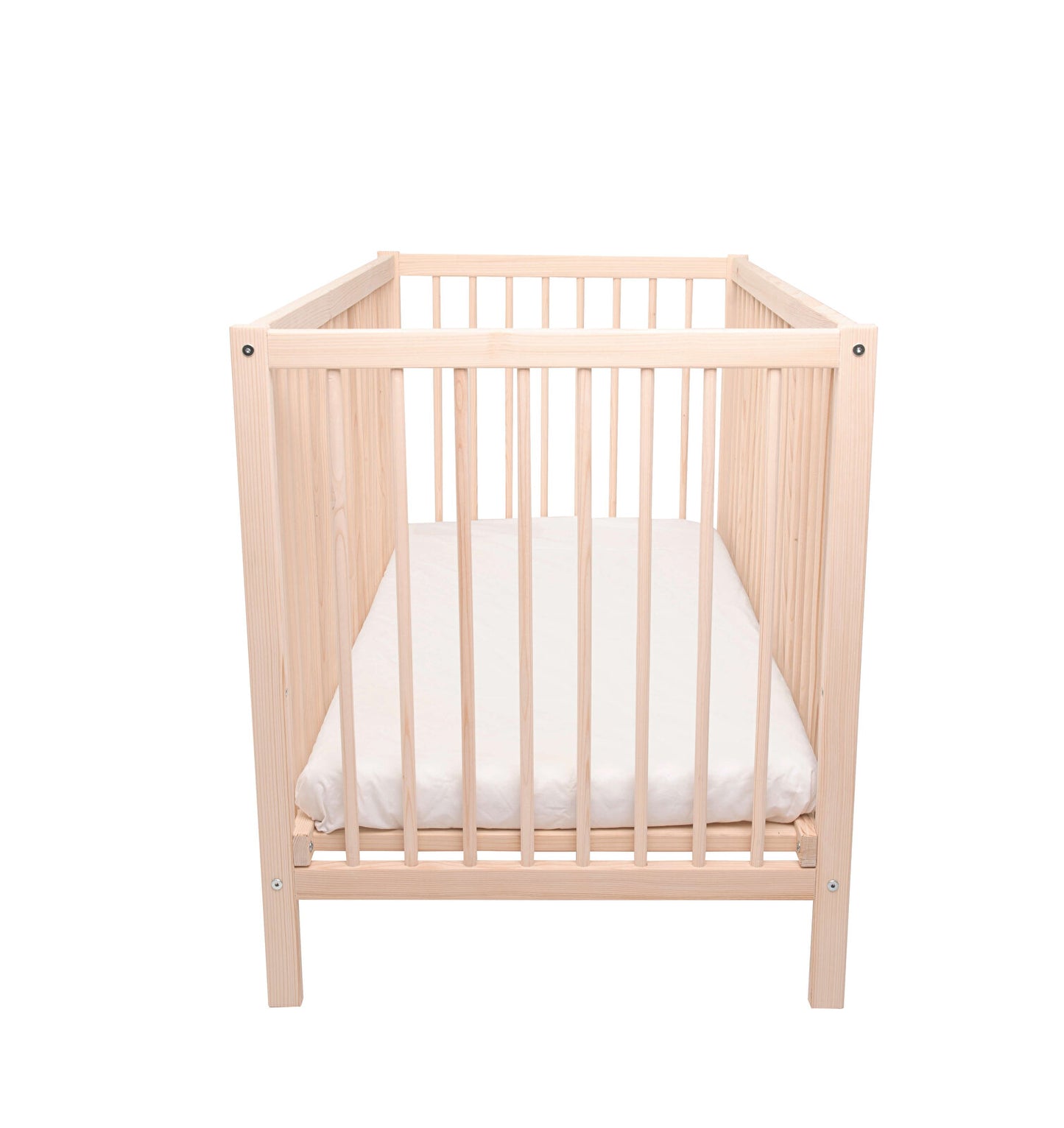 Kukka Natural Wood 2-Level Cot 60x120 cm