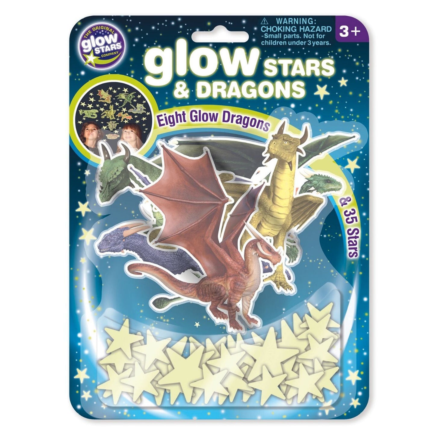 Glow Glitter Stars & Dragons