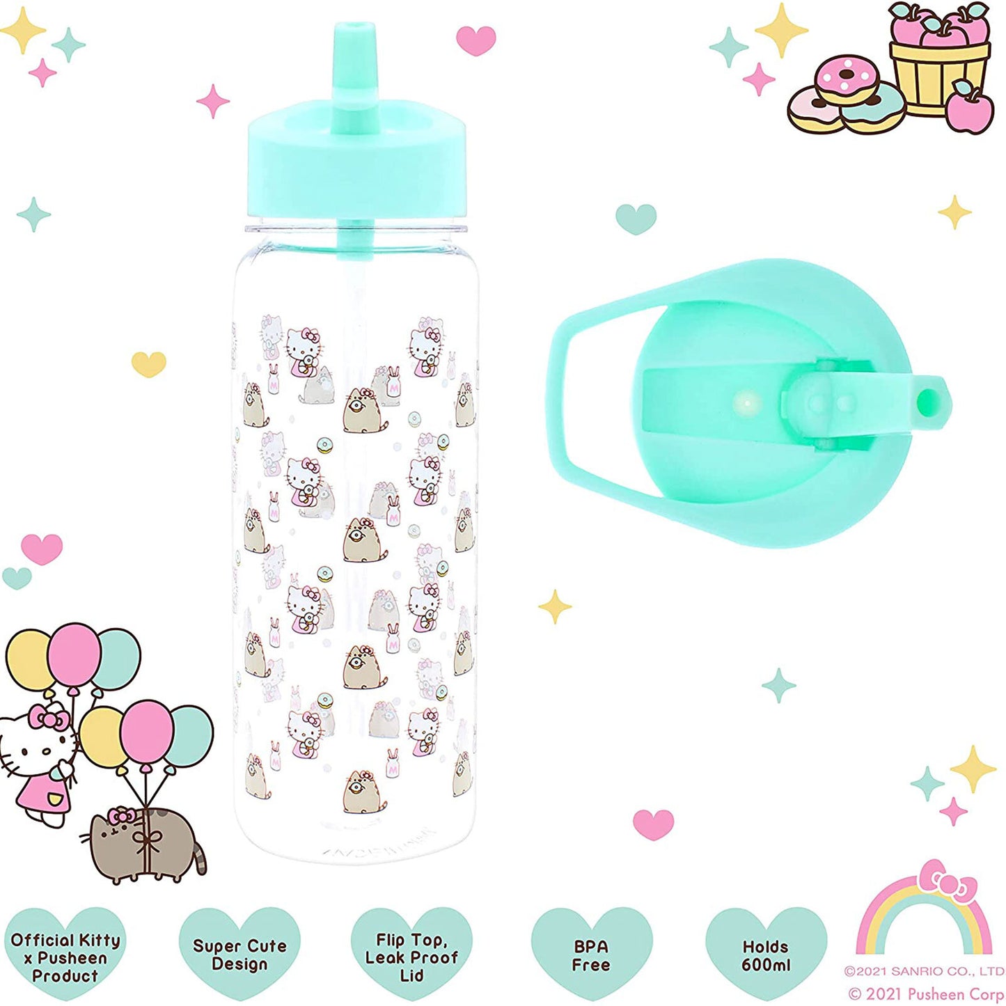 Hello Kitty x Pusheen Water Bottle