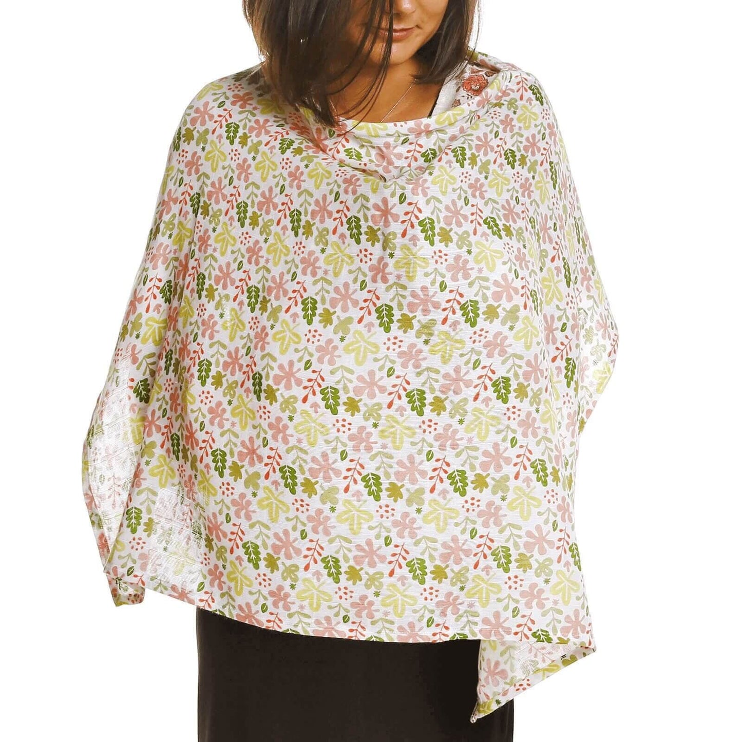 baby plus Crown Patterned Muslin Cotton Nursing Breastfeeding Apron