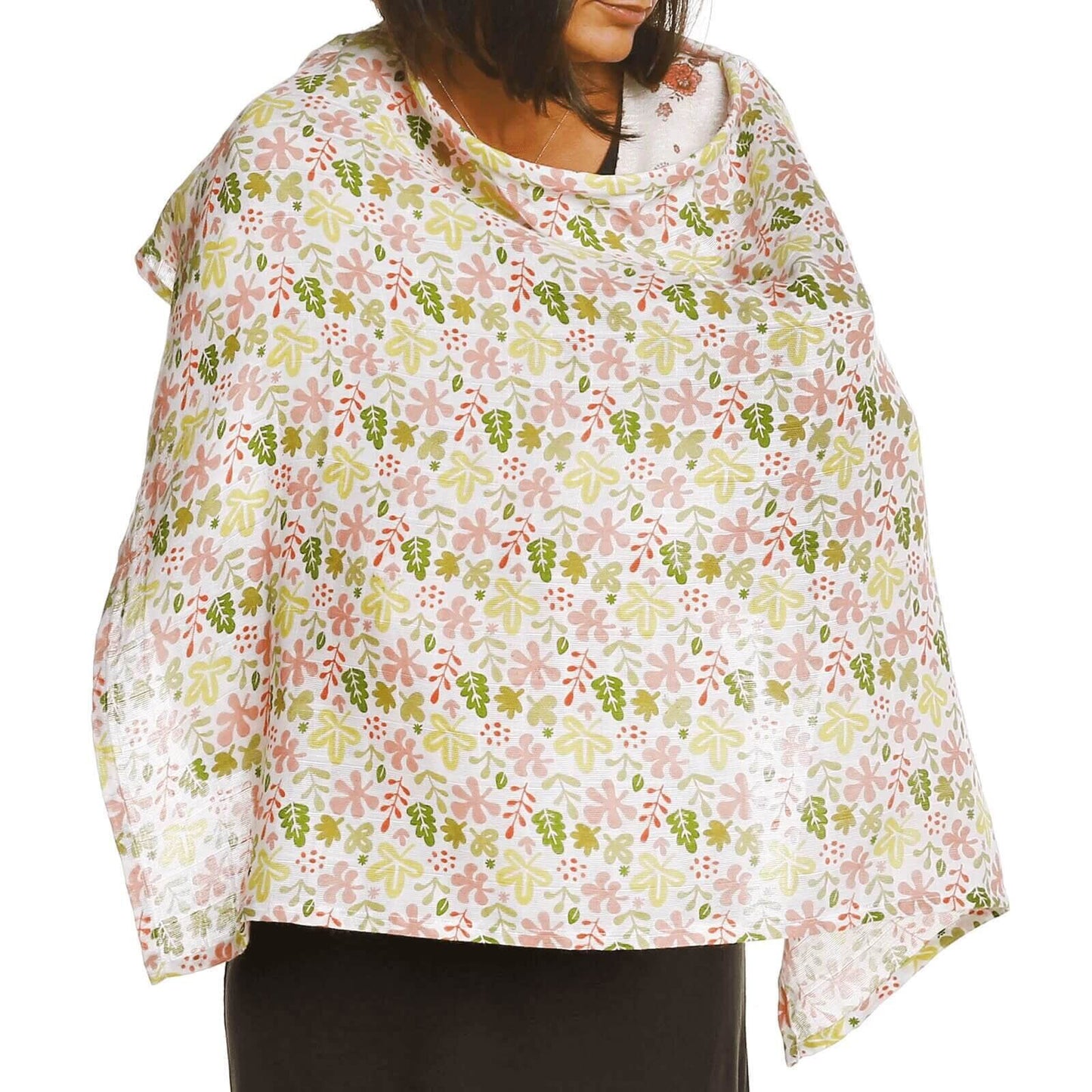 baby plus Crown Patterned Muslin Cotton Nursing Breastfeeding Apron