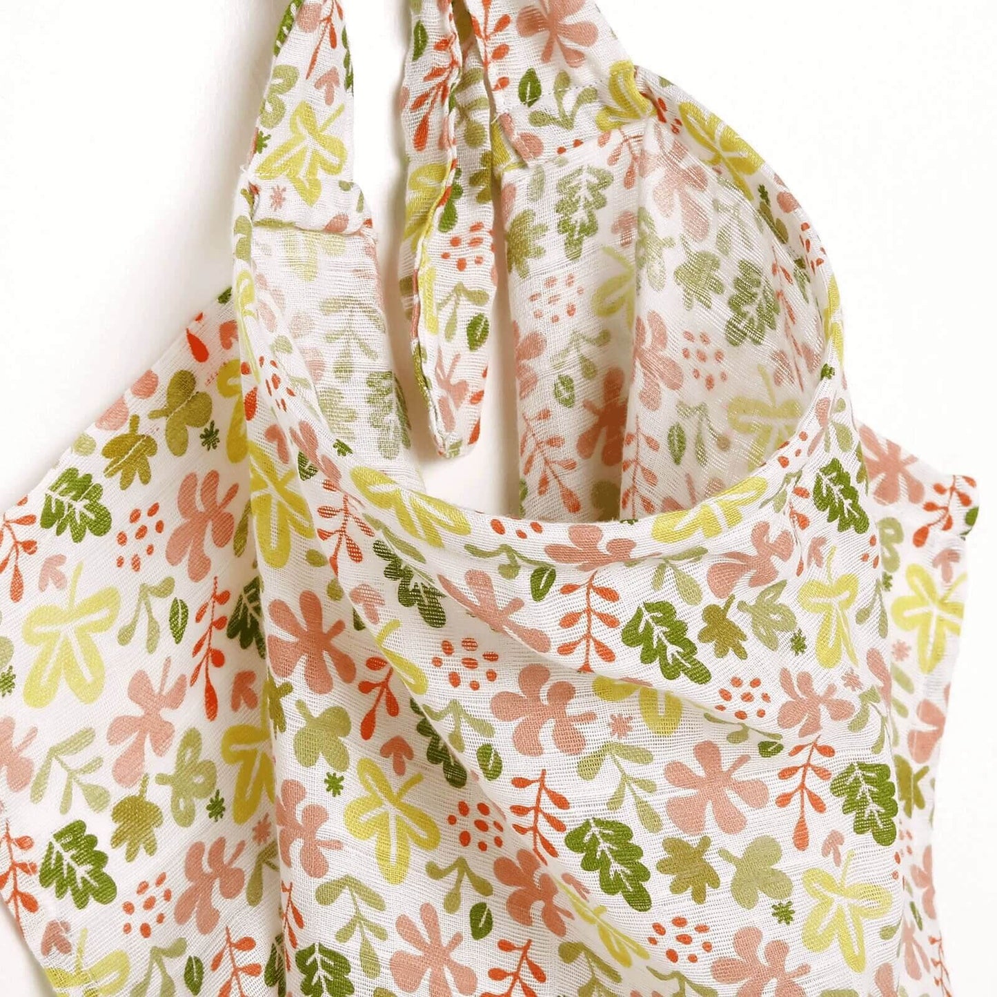 baby plus Crown Patterned Muslin Cotton Nursing Breastfeeding Apron