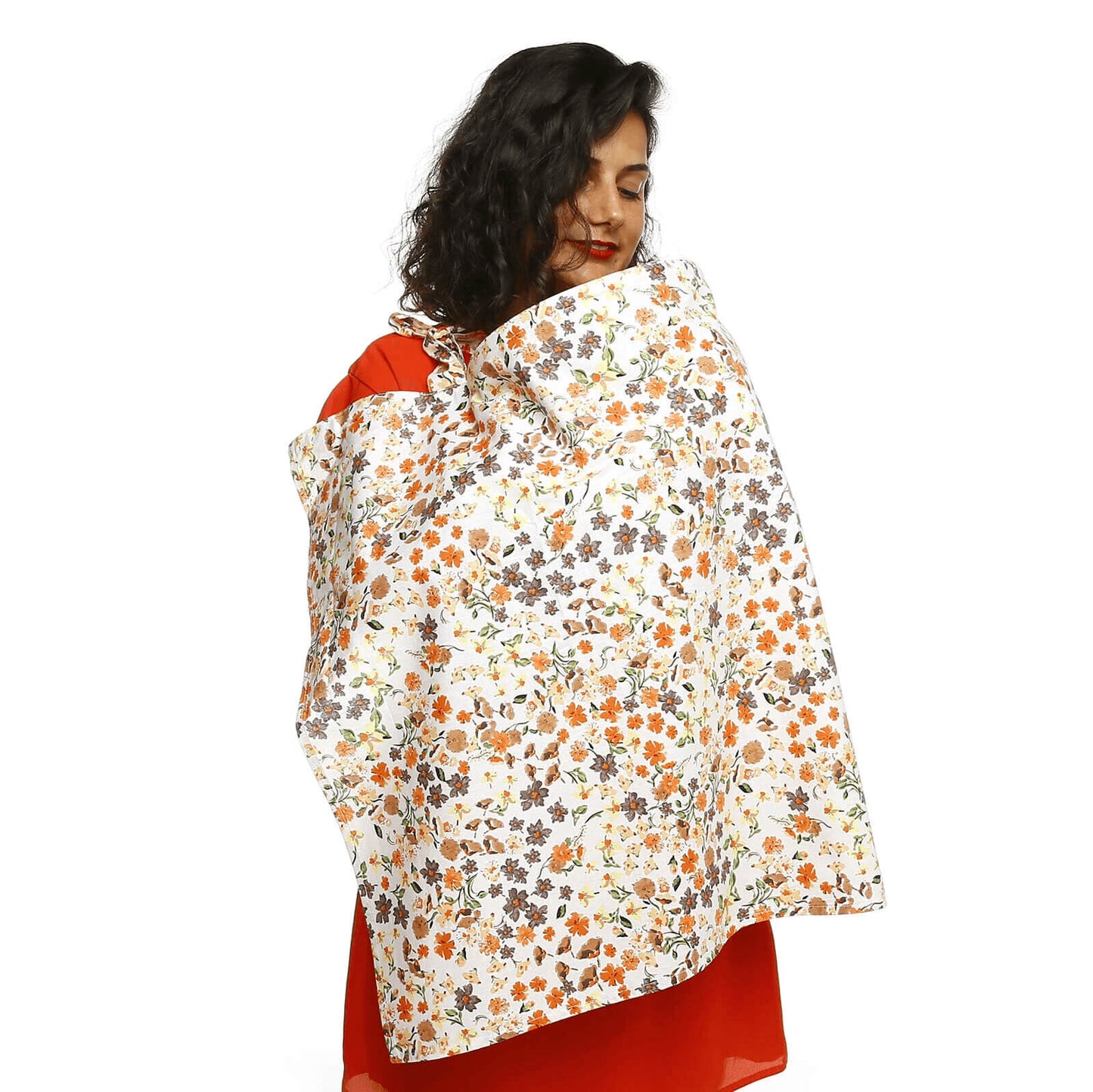baby plus Zigzag Patterned Cotton Nursing Cover Assorted Patern