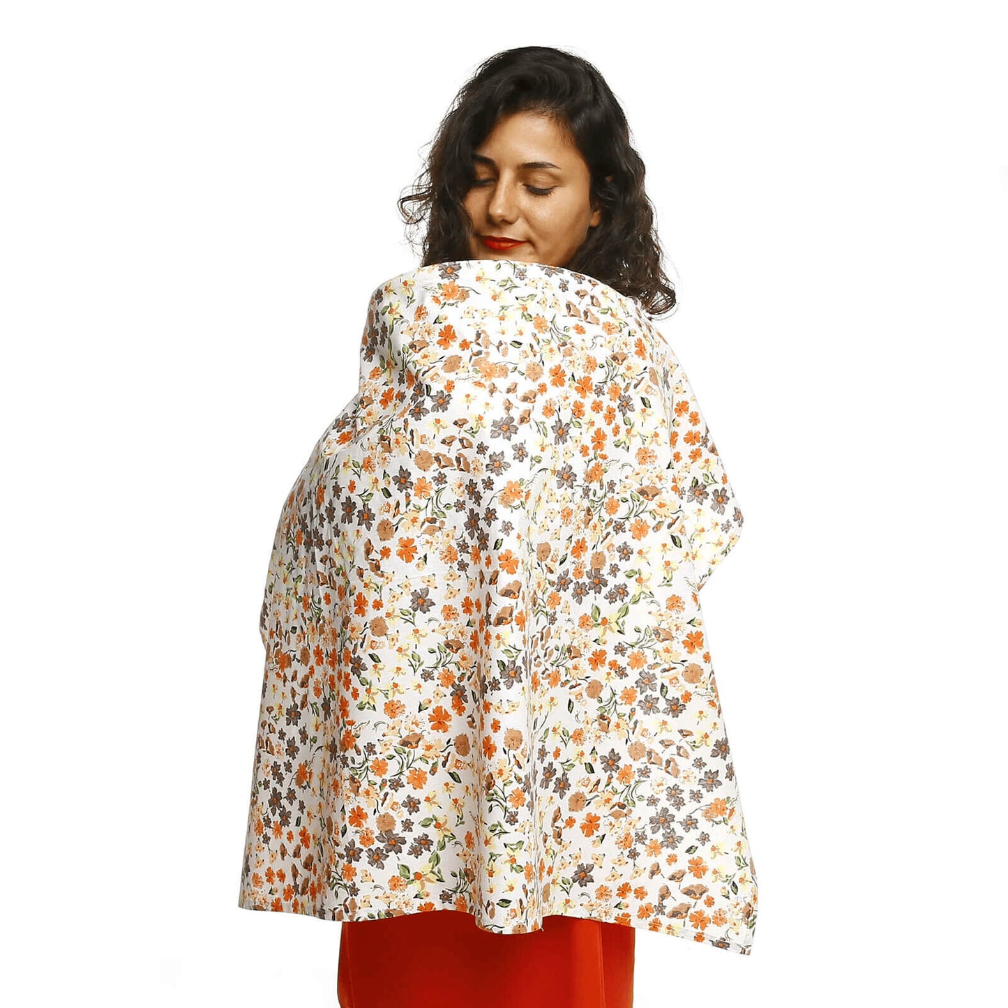 baby plus Zigzag Patterned Cotton Nursing Cover Assorted Patern