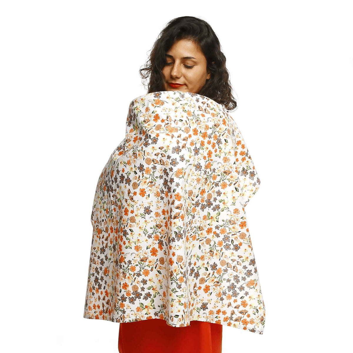 baby plus Zigzag Patterned Cotton Nursing Cover Assorted Patern