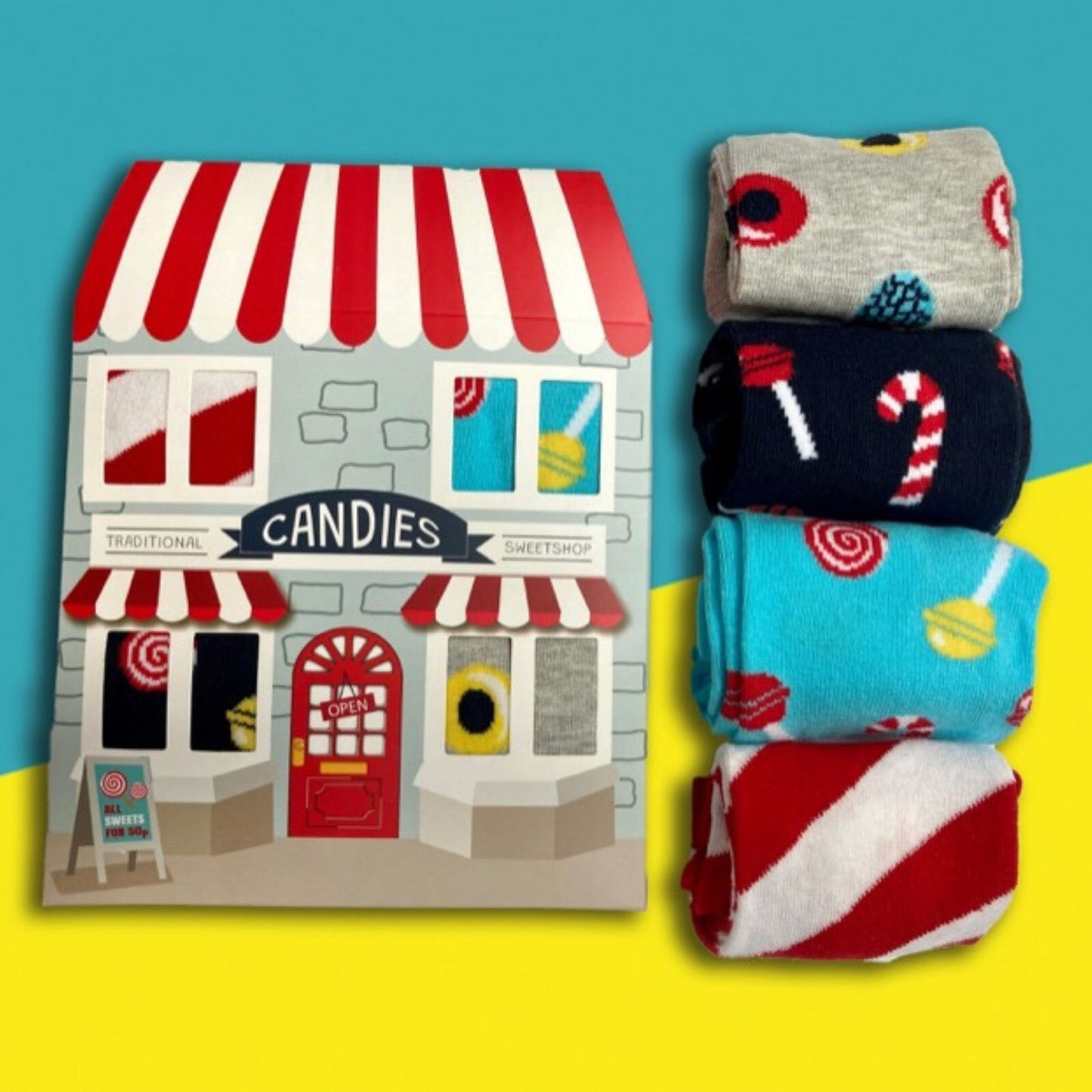 Boxt Socks Ladies 4pk Candy