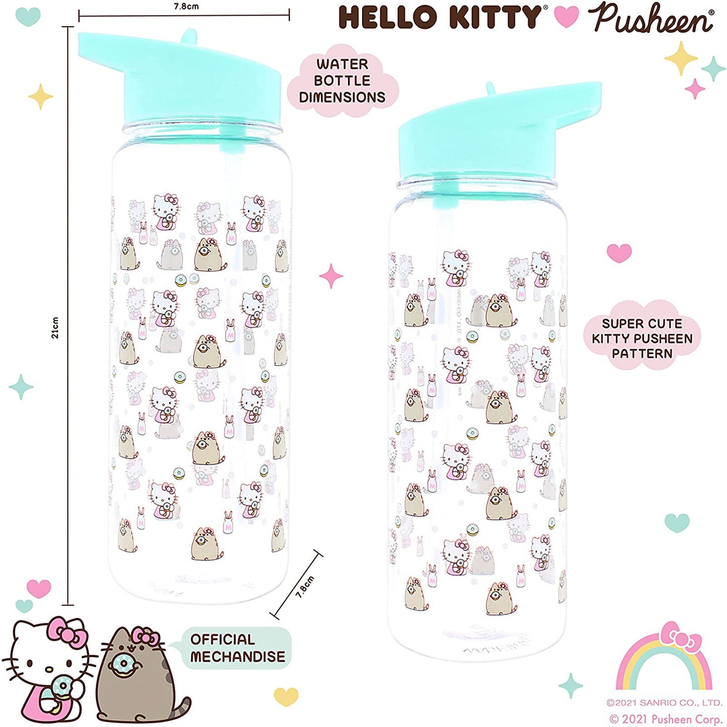 Hello Kitty x Pusheen Water Bottle