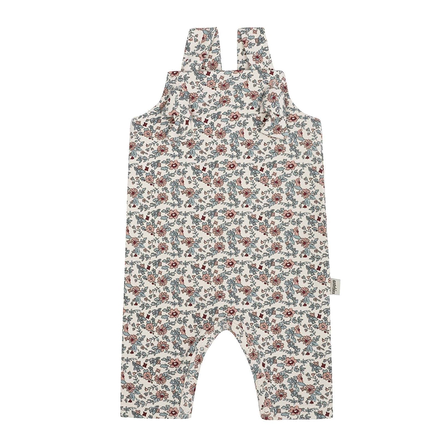 Antebies Winter Flowers Rib Overalls Multi Colour